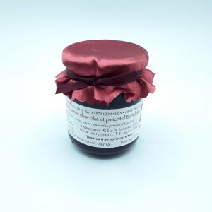 CONFITURE CERISE CHOCOLAT PIMENT D'ESPELETTE