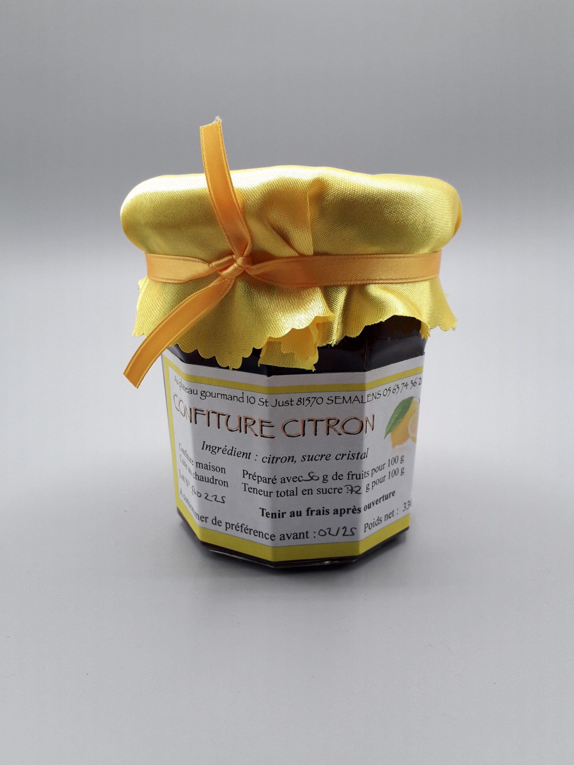 Confiture de Citron - Aux Saveurs de St Just