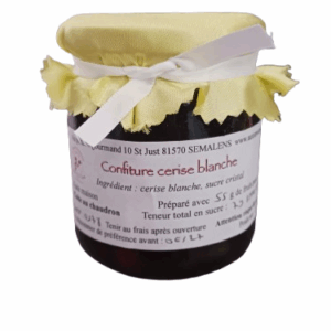 Confiture cerise blanche