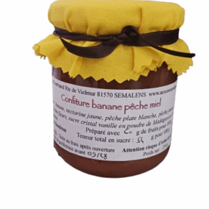Confiture de banane pêche miel