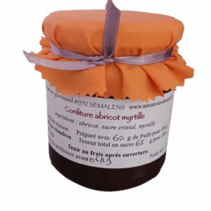 Confiture abricot myrtille