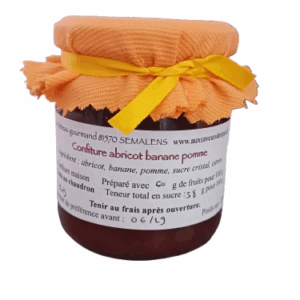 Confiture abricot banane pomme