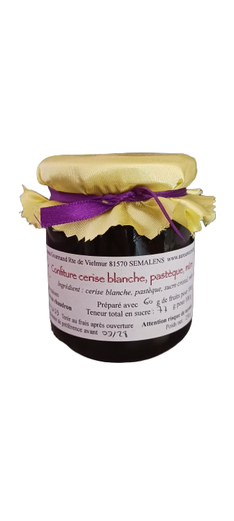 Confiture de Cerise blanche, Pastèque, Mûre