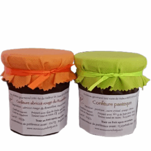 DUO : CONFITURE DE PASTEQUE ET ABRICOT ROUGE DU ROUSSILLON