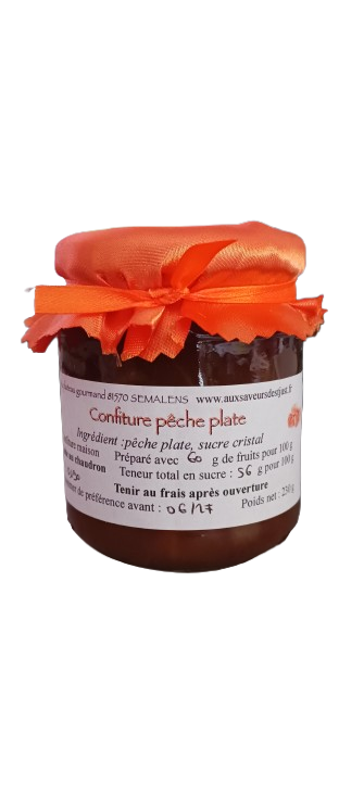 Confiture de Pêche Plate