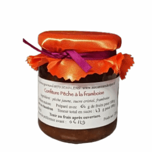 Confiture de Pêche à la Framboise