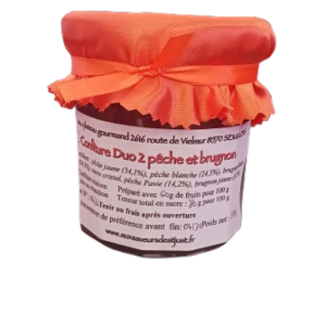 Confiture Duo 2 Pêche et Brugnon