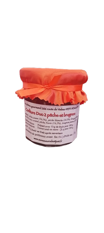 Confiture Duo 2 Pêche et Brugnon